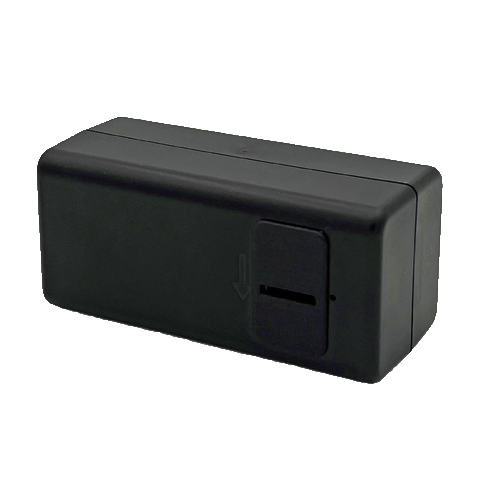 Wireless EnOcean sensor EnoSense® People Counter for people counting, housing in black, front side