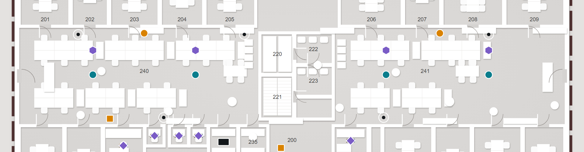 One floor, fully stocked